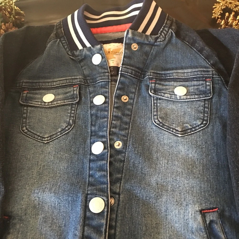 🆕 🎀 Tommy Hilfiger Girl’s Blue Jean Jacket